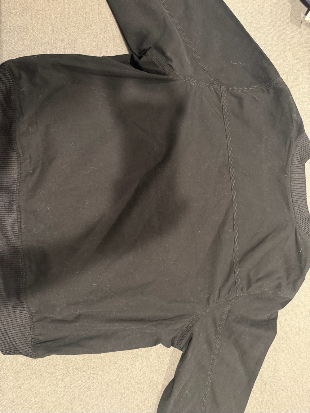 Carhartt Black Zip-Up Bomber Jacket with Ribbed Cuffs - Picture 6 of 6